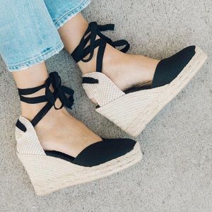Soludos Black Espadrilles